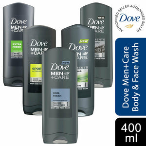 3pk or 6pk of 400ml Dove Men+Care Micro Moisture Body & Face Wash