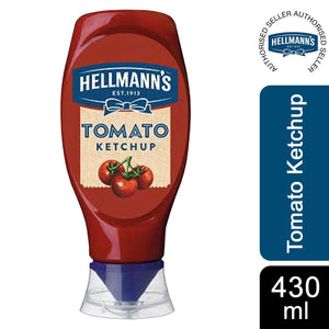 Hellmann's Tomato Ketchup & Smokey BBQ Sauce, 1or2 of Each Squeezy Bottle, 430ml