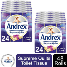 Load image into Gallery viewer, Andrex Toilet Roll Skin Kind, Gentle Clean, Classic or Supreme Quilts, 48 Rolls