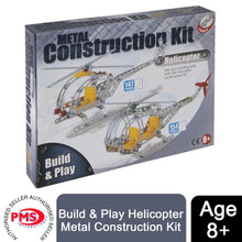 Load image into Gallery viewer, PMS Build And Play Meccano Style Helicopter Metal Construction Kit With Tools