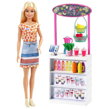 Load image into Gallery viewer, Barbie Smoothie Bar Playset with Blonde Barbie Doll