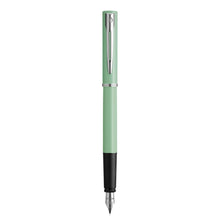 Load image into Gallery viewer, Waterman Allure Fountain Pen Mint Green Pastel Fine Nib Blue Ink Gift Box
