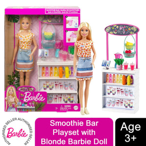 Barbie Smoothie Bar Playset with Blonde Barbie Doll