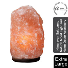 Load image into Gallery viewer, Haven Himalayan Crystal Handcrafted Salt Lamp Wooden Base, Extra Extra Large