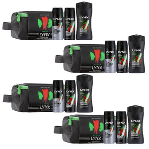 LYNX Africa Retro Washbag Gift Set -Body spray, Bodywash & Deodorant Spray