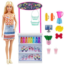 Load image into Gallery viewer, Barbie Smoothie Bar Playset with Blonde Barbie Doll