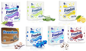 45 Rolls of Freedom Three-Ply Toilet Paper