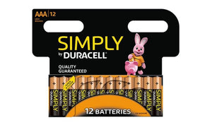 Duracell Simply AA or AAA Multipurpose Batteries