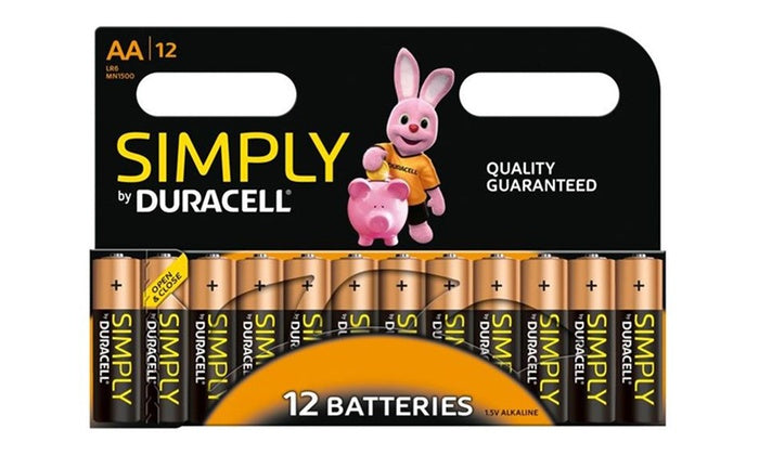 Duracell Simply AA or AAA Multipurpose Batteries