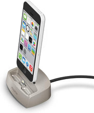 Load image into Gallery viewer, Mophie Desktop Charging Dock Lightning for Iphone 5/5s/6/6s/ Gold