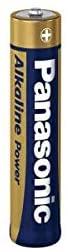 Panasonic AAA Alkaline Power Batteries (Pack of 10) - Aaa panasonic LR03 (Card 10) Bronze alkaline batteries