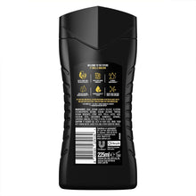 Load image into Gallery viewer, 3pk of 225ml Lynx 12H Refreshing Dark Temptation Dark Chocolate Scent Body wash