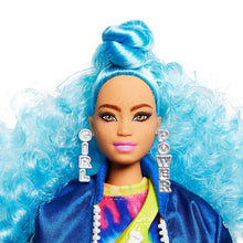 Load image into Gallery viewer, Barbie Extra Doll with Blue Curls and Skateboard