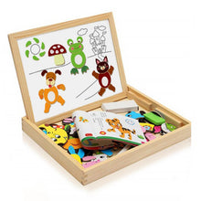 Load image into Gallery viewer, Doodle Children&#39;s Wooden Multifunctional Puzzle Magnetic Board With Eraser