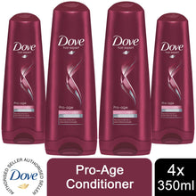 Load image into Gallery viewer, 4pk of 350ml Dove Hair Expert Pro-Age Conditioner with Micro Moisture Serum