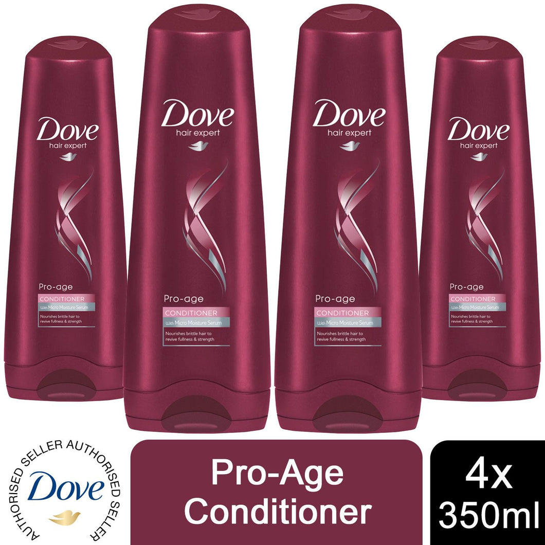 4pk of 350ml Dove Hair Expert Pro-Age Conditioner with Micro Moisture Serum