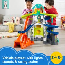 Load image into Gallery viewer, Fisher-Price Little People Launch &amp; Loop Raceway Vehicle Playset