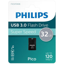 Load image into Gallery viewer, Philips USB 3.0 Pico Edition Flash Drive 32GB Pen Drive - Black