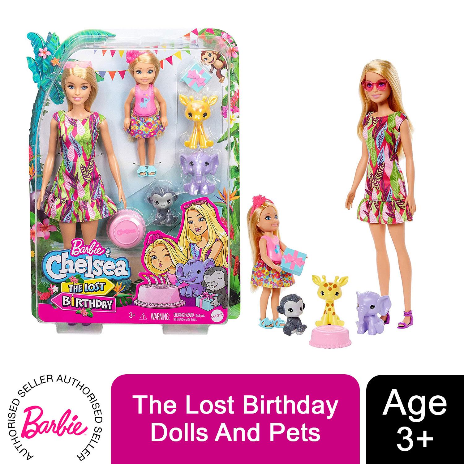 Mattel - Barbie Chelsea The Lost Birthday Stacie and Pet