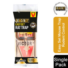 Load image into Gallery viewer, Deadfast Easy Set Rat Trap Rodent Control Single Pack