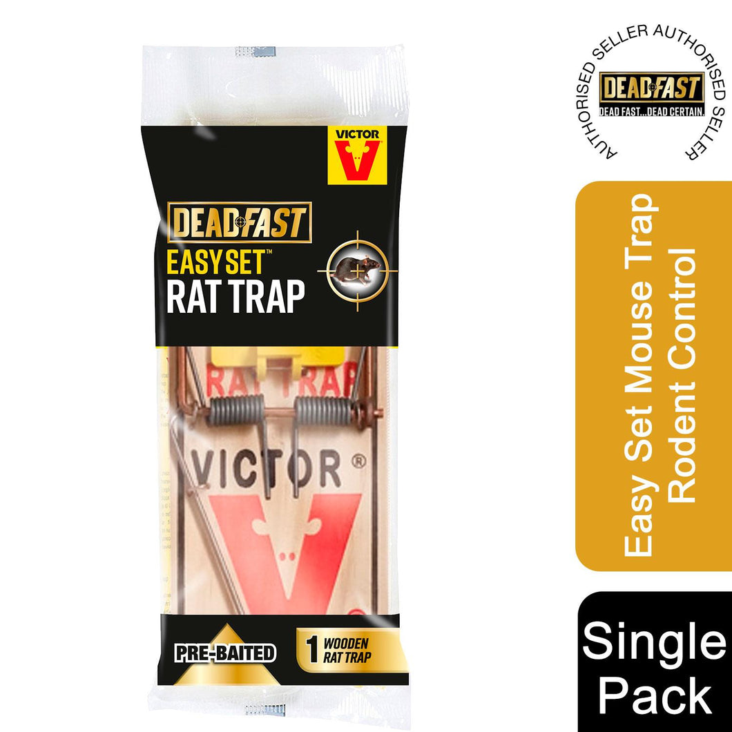 Deadfast Easy Set Rat Trap Rodent Control Single Pack