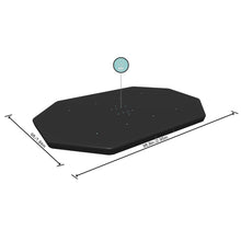 Load image into Gallery viewer, Bestway Flowclear PVC Oval Tarpaulin for Power Steel Pools 305 x 184 cm, Black