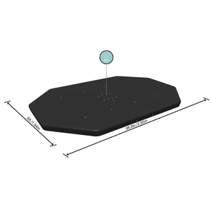 Bestway Flowclear PVC Oval Tarpaulin for Power Steel Pools 305 x 184 cm, Black