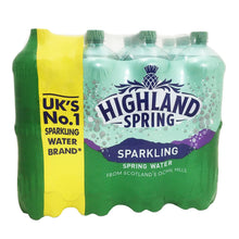 Load image into Gallery viewer, 12x1.5L Highland Spring Sparkling Spring Water from Scotland&#39;s Ochil Hills