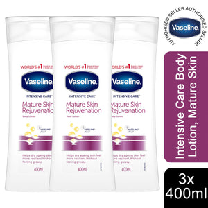 Vaseline Intensive Care Body Lotion, 3 Pack, 400ml