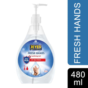 Jeyes Fresh Hands Sanitiser Gel 480ml , Pack 1