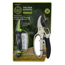 Load image into Gallery viewer, Spear &amp; Jackson Gift Set Anvil Secateurs &amp; Sharpener, Kew Gardens Tool Range