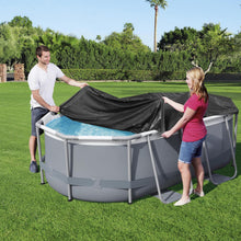 Load image into Gallery viewer, Bestway Flowclear PVC Oval Tarpaulin for Power Steel Pools 305 x 184 cm, Black