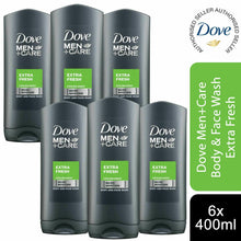 Load image into Gallery viewer, 3pk or 6pk of 400ml Dove Men+Care Micro Moisture Body &amp; Face Wash