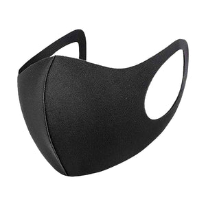 5x Unisex Face Mask Washable, Reusable, Breathable Ear Loops 3D Shape Mask,Black