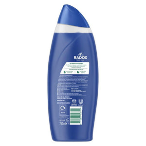 6x750ml Radox Mineral Therapy Feel Awake 2-in-1 XXL Men's ShowerGel &Shampoo
