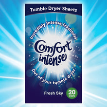 Load image into Gallery viewer, 3 Pack Comfort Tumble Dryer Sheets, Fresh Sky, 20 wash