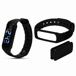 Aquarius AQ 114 Teen Fitness Activity 3D Pedometer LED Tracker - Black