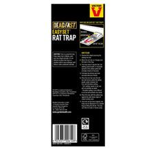 Load image into Gallery viewer, Deadfast Easy Set Rat Trap Rodent Control Single Pack