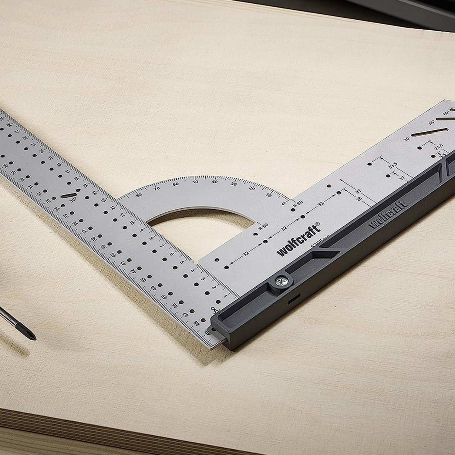 Try Square, Precise Universal Combination Square Made of Metal with Ruler  Stop for Precise Scribing and Drawing with Multi-Angle Stop Ruler  Protractor High-Quality Professional Measuring Tool: Buy Online at Best  Price in