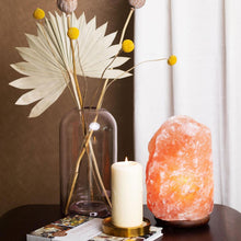 Load image into Gallery viewer, Haven Himalayan Crystal Handcrafted Salt Lamp Wooden Base, Extra Extra Large