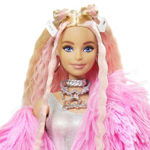 Load image into Gallery viewer, Barbie Extra Doll in Pink Fluffy Coat with Pet Unicorn Pig