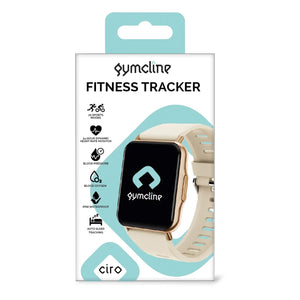 Gymcline Ciro Fitness Tracker with 25 Sports Modes, Black, Navy or Cream