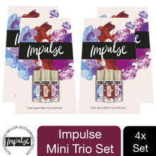 Load image into Gallery viewer, Impulse Thank You Free Spirit Mini Trio Body Spray Gift Sets for her , 4pk