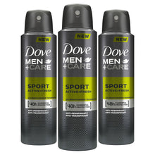 Load image into Gallery viewer, 3pk of 150ml Dove Men+Care 48H Powerful Protection Anti-Perspirant