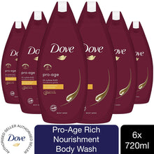 Load image into Gallery viewer, 6pk of 720ml Dove Pro Age 0% Sulfate SLES Skin Moisturiser Body Wash