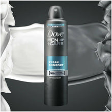 Load image into Gallery viewer, 3 Pk Dove Men+Care Clean Comfort Micro Moisture Shower Gel 400ml + AP Deo 250ml