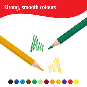 Berol Colouring Pencils Verithin Pre-Sharpened Assorted Colours 288 Pack