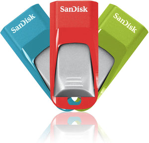 SanDisk Cruzer Edge 16 GB USB 2.0 Flash Drive (Pack of 3)