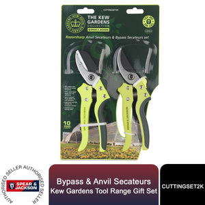 Spear & Jackson Gift Set, Bypass & Anvil Secateurs, Kew Gardens Tool Range