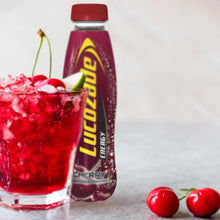 Load image into Gallery viewer, 24 Pack of Lucozade Energy Cherry Sparkling Drink, 380ml